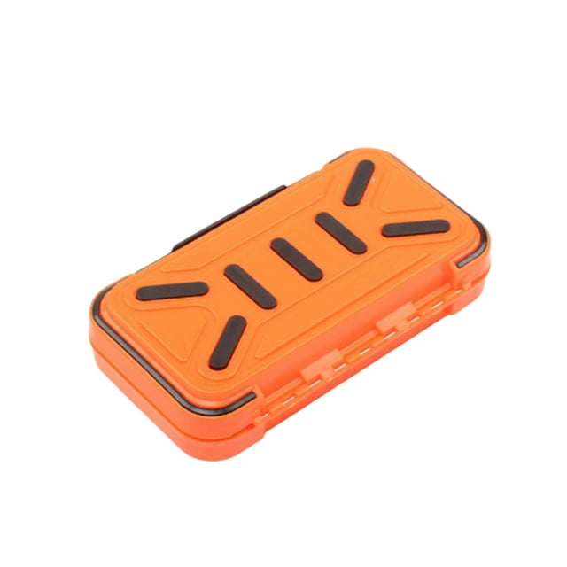 Toystoory Caja de almacenamiento portátil de gran capacidad para anzuelos de pesca, señuelo a prueba de polvo, boya de lentejuelas, Pescar Naranja