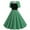 Green, variant on Women's Long Sleeve Ruched Bodycon Dress Square Neck Party Midi Dresses(Green,XL)