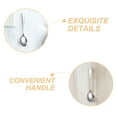 thumbnail image 3 of BRIGHTFUFU 4Pcs Stainless Steel Salad Serving Utensils Mixing Set For Camping Silver, 3 of 8