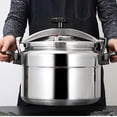 thumbnail image 3 of 7L-11L Aluminium Pressure Cooker Quick with Lid Latch Indicator Explosion-Proof, 3 of 6