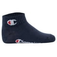 thumbnail image 2 of Champion Children's Socks, 6-Pack - Quarter, Logo, Solid Colour Blue/White/Black 31-34, 2 of 7