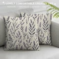 thumbnail image 3 of COMIO Spring Lavender Pillow Cover, Farmhouse Purple Lavender Floral Throw Pillow Covers Watercolor Flower Cushion Cases for Home Sofa Outdoor Decor, 3 of 5