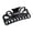 Black, variant on Parcelona French Double Loop Large Shell Claw Clip Clamp Clutcher 4.25 Inches