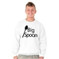thumbnail image 4 of Big Little Spoons Cute Matching Set Men's Big & Tall Crewneck Sweatshirt Brisco Brands 3X, 4 of 6