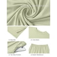 thumbnail image 5 of MINTREUS Lounge Sets for Women Knit Short Sleeve Tops and Long Pants Soft Comfy Pajamas Set Oversized 2 Piece Outfits S-2X, 5 of 8