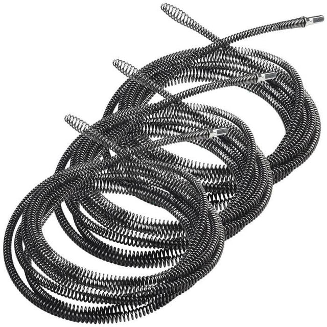Destapador de Tubos SnakeTol05m 3Pzas 5m ó 118" Longitud Desatascador Acero Inoxidable.