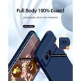 thumbnail image 2 of 3 in 1 for Google Pixel 6 Case, with 2 Pack Screen Protector, with Full Camera Cover Protection，Liquid Silicone Slim Shockproof Protective Phone Case [Microfiber Lining] (Navy Blue), 2 of 12