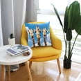 thumbnail image 6 of Coolnut Funny Giraffes Pillow Covers Soft Crystal Velvet Decor Giftsative Cushion Covers Square Throw Pillow Covers Home Decor Gifts for Sofa, 18×18 Inch, 6 of 7