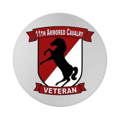 

Army 11th Armored Cavalry Veteran Sandstone Coaster