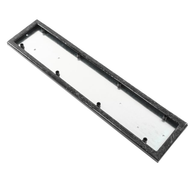 Marco para Placa de Matrícula ANGGREK Estructura Resistente ABS Y Fibra de Carbono