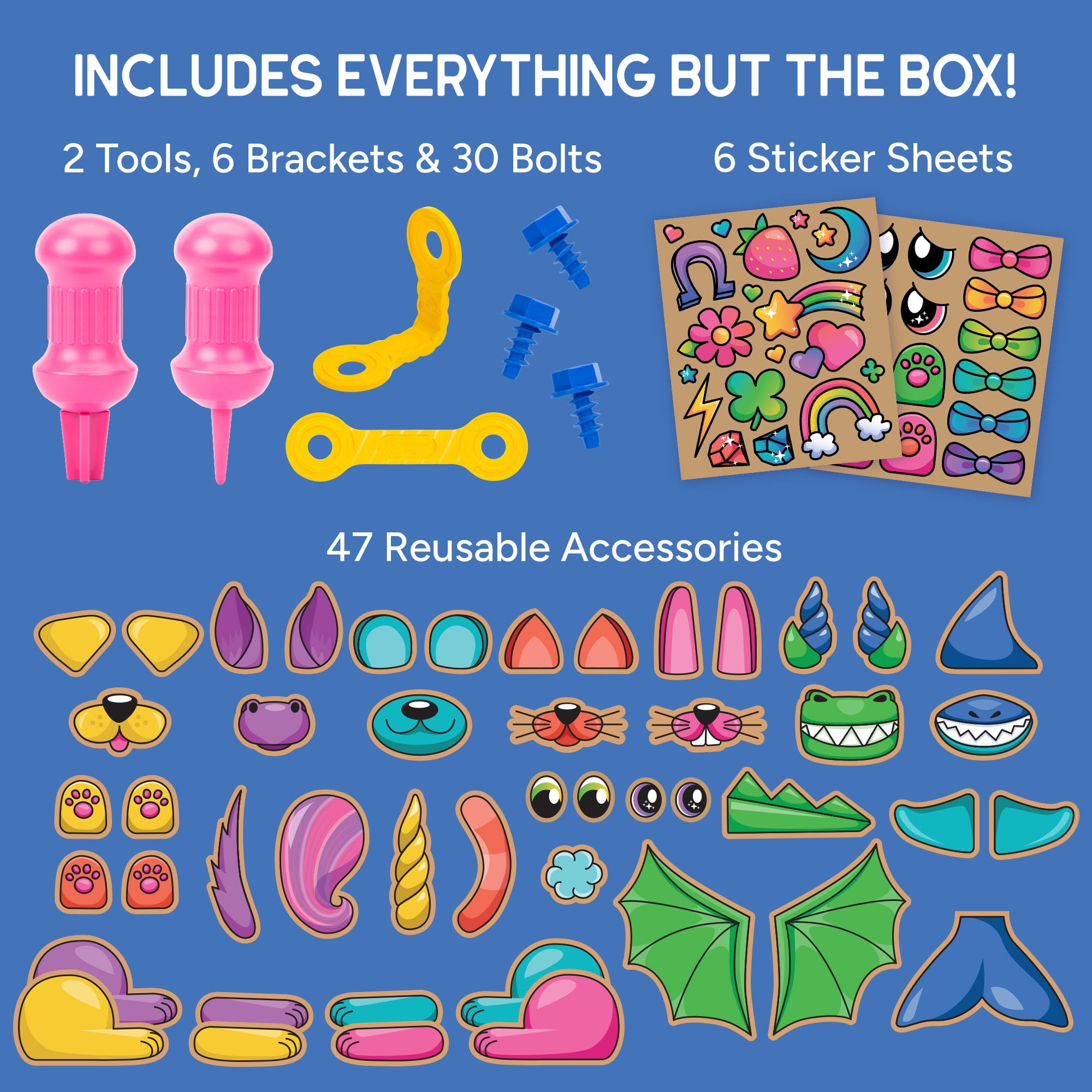Educational Insights Boxineers Cardboard Animals, Craft Set for Kids Ages 5 and up