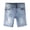 Light Blue-2715, variant on KIDSCOOL SPACE Baby Boys Denim Shorts,Elastic Waistband Inside Ripped Holes Stretch Jeans Summer Wear, Light Blue, 2-3 Years