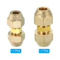 thumbnail image 3 of Uxcell 2pcs Pipe Extension Joint Connector Set for Copper Pipe Dia 1/4" and 3/8", 3 of 8