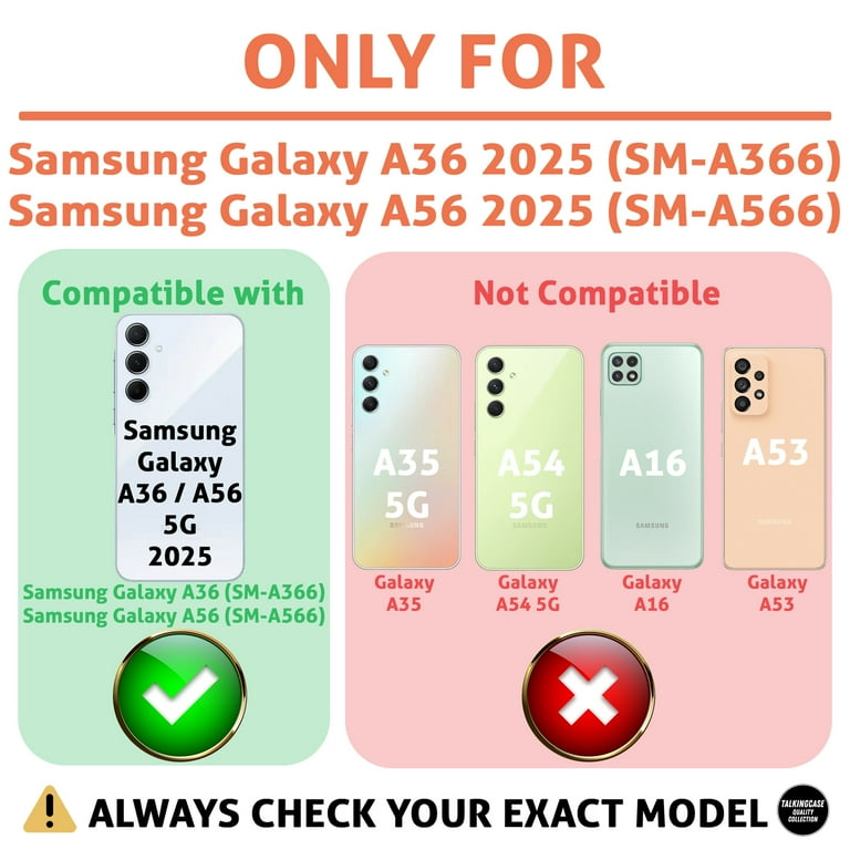 TalkingCase Slim Fit Phone Case Compatible for Samsung Galaxy A36