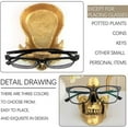 thumbnail image 4 of Soporte Para Gafas Con Forma De Esqueleto. Soporte Creativo Para Gafas. Expositor Para Gafas De Sol. Llavero. Esculturas De Resina Para La Entrada. Hogar. Oficina. Escritorio. Mesita De Noche., 4 of 5