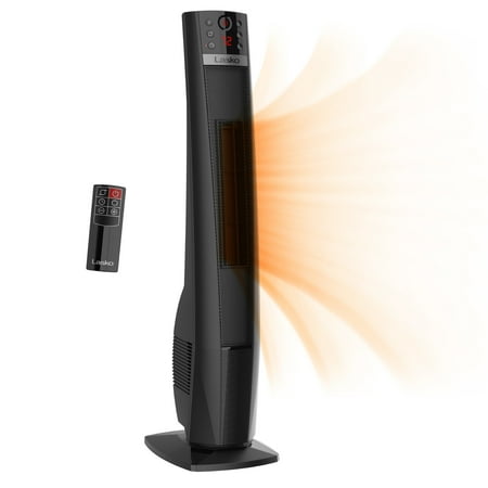 

Lasko 32 1500W Oscillating Ceramic Tower Heater Remote Control Timer Black CT32791 New