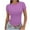 Purple, variant on Sentmoon Womens Tunic Shirts Crew Neck Short Sleeve Tops Workout Casual Basic Plus Size Womens Tops Clothing 2025
