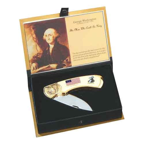Commemorative Washington Knife Set Steel by Medieval Collectibles