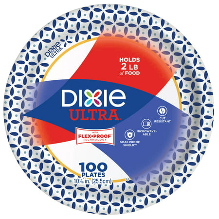 Dixie Ultra Paper Dinner Plates, 10 1/16