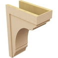 thumbnail image 5 of 10"W x 20"D x 30"H Classic Warren Rough Cedar Woodgrain TimberThane Corbel, Primed Tan, 5 of 6