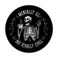 thumbnail image 3 of PopSockets, adhesivo PopGrip, divertido tema de Halloween con forma de esqueleto, 3 of 6