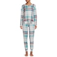 thumbnail image 4 of Secret Treasures Women's Plaid Hacci Sleep Top, 4 of 5