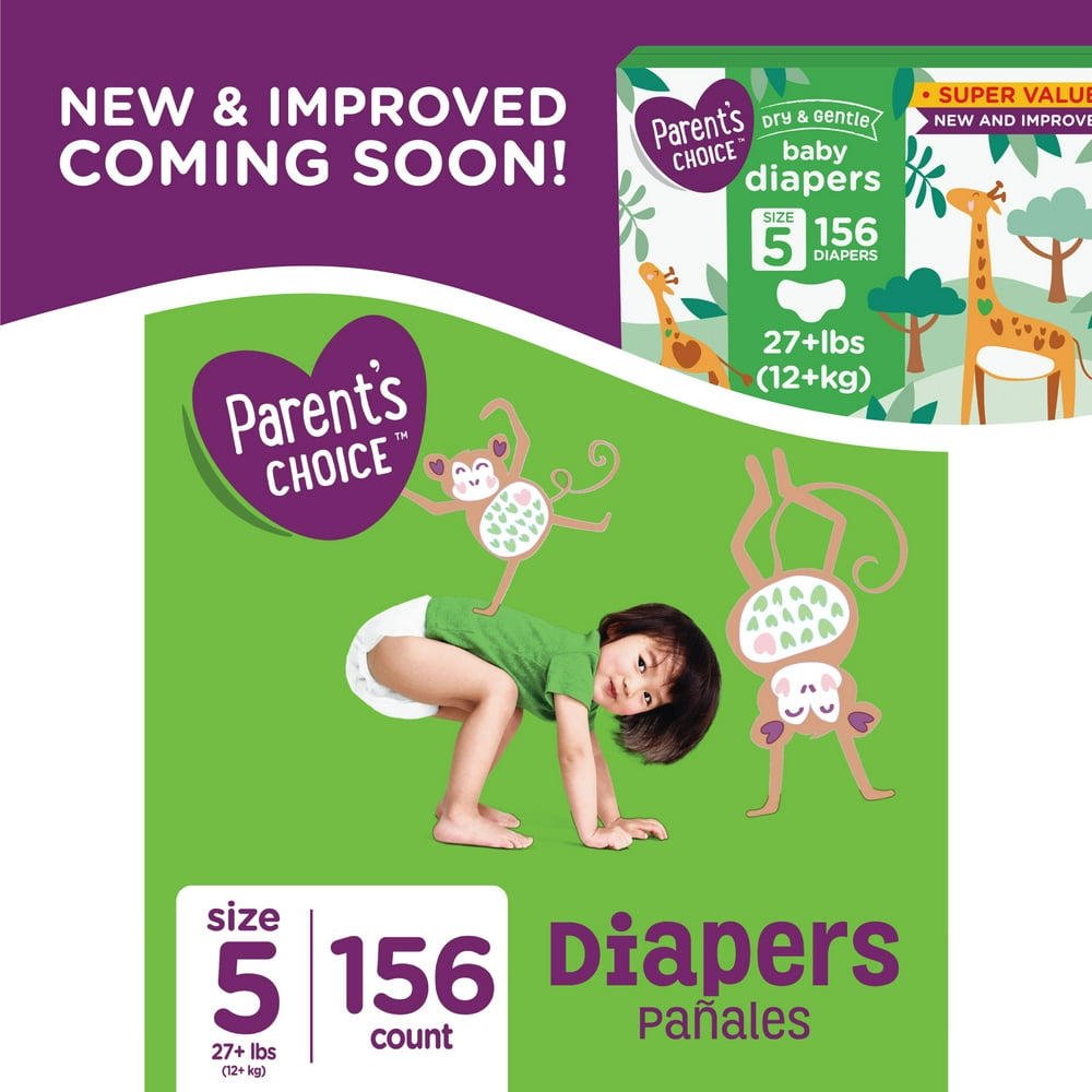 Parent�s Choice Diapers, Size 5, 156 Diapers