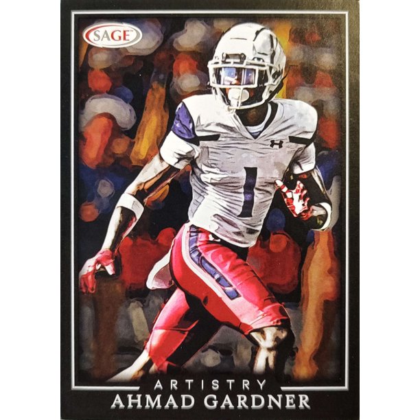 NFL 2022 Artistry Football Ahmad Sauce Gardner Black Trading Card 1