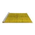 thumbnail image 2 of Ahgly Company Machine Washable Indoor Round Persian Yellow Traditional Area Rugs, 4' Round, 2 of 4
