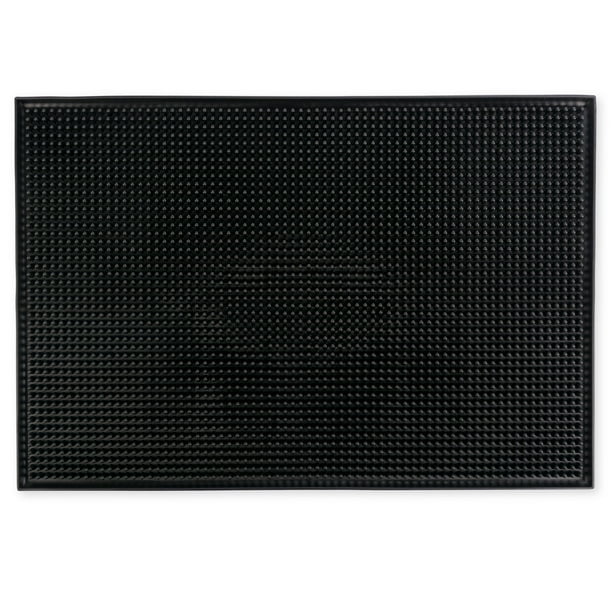 Large Rubber Bar Service Spill Mat 18 X 12 Black Large Rubber Bar Service Spill Mat 18