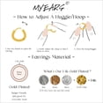 thumbnail image 4 of Pendientes MYEARS Evil Eye con forma de argolla colgante en forma de gota, color dorado, 4 of 7