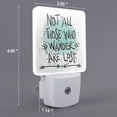 thumbnail image 2 of Honeii Not All Who Wander Are Lost1 Print LED Night Light with Light Sensor, Night Lights Plug Into Wall,Ideal for Bedrooms and Hallways-EU, 2 of 7
