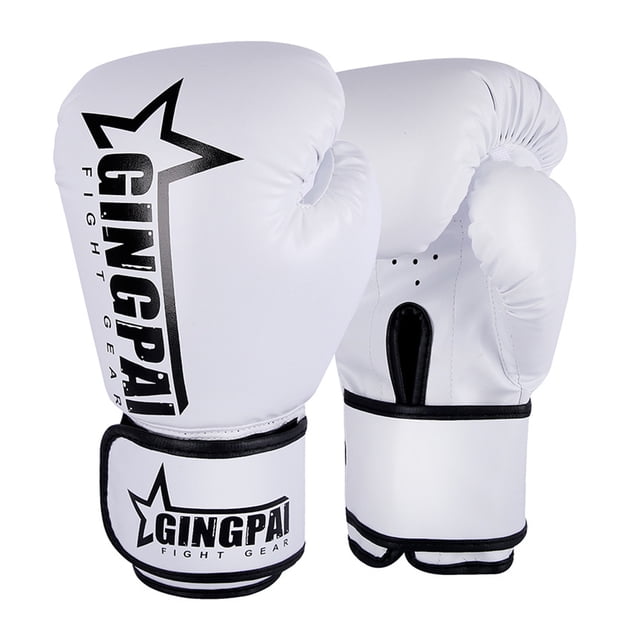 Guantes de boxeo Advancent con Forro transpirable y agradable para la piel 10 onzas blanco