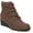 Dark Tan, variant on LifeStride Womens Zone Ankle Zipper Wedge Boots