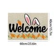 thumbnail image 3 of YingYouFu Easter Welcome Mat Outdoor, Rabbit Egg Coir Doormat for Front Entryway, Absorbent Non Slip Rug with Rubber Backing for Spring Porch Decoration, 3 of 6