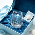 thumbnail image 4 of Tuvgenk Stemless Wine Glass with Seaside Art for Cocktails Water and Beach Style Home Decor, 4 of 7