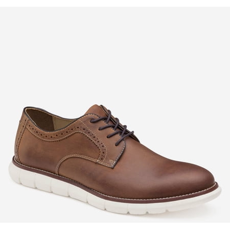 NEW Men's Johnston & Murphy Holden Plain Toe Shoes Tan Oiled Full Grain 13 M