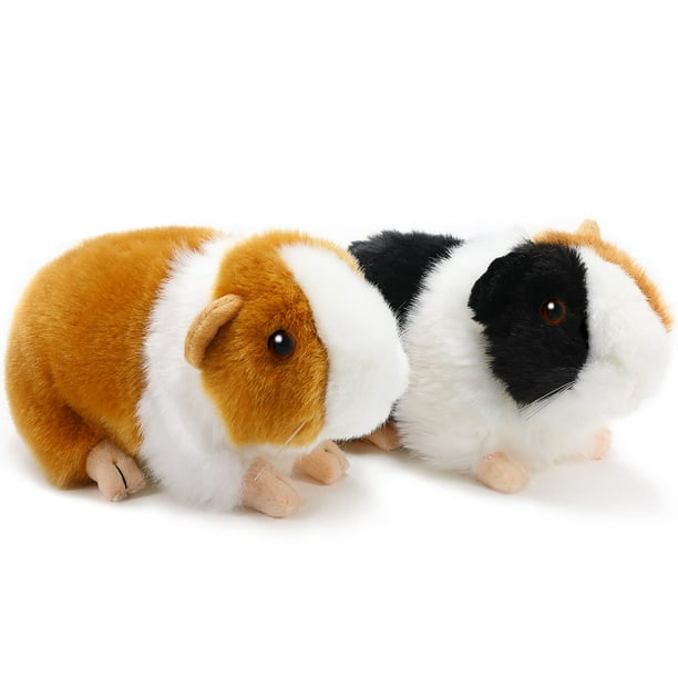 Juego de 2 juguetes de peluche con forma de conejillo de indias Aoriher de 20 cm