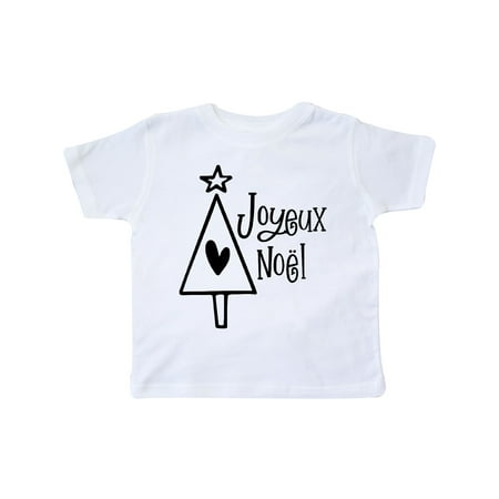 

Inktastic Joyeux Noël- Christmas Tree Gift Toddler Boy or Toddler Girl T-Shirt