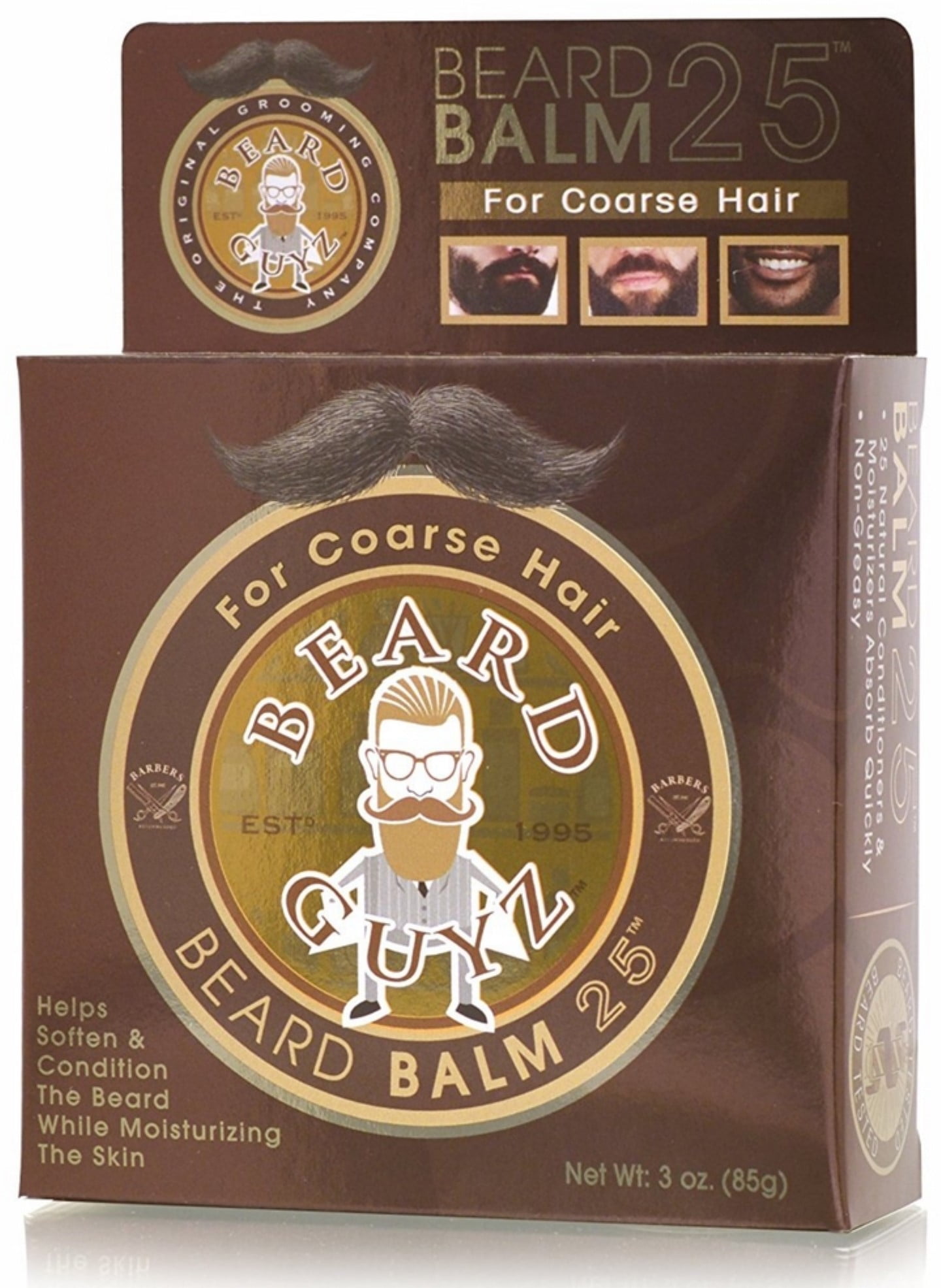 2 Pack Beard Guyz Beard Balm 25 For Coarse Hair 3 oz