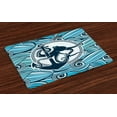 thumbnail image 1 of Ambesonne Octopus Place Mats Set of 4, Sea Waves, Standard Size, Multicolor, 1 of 4
