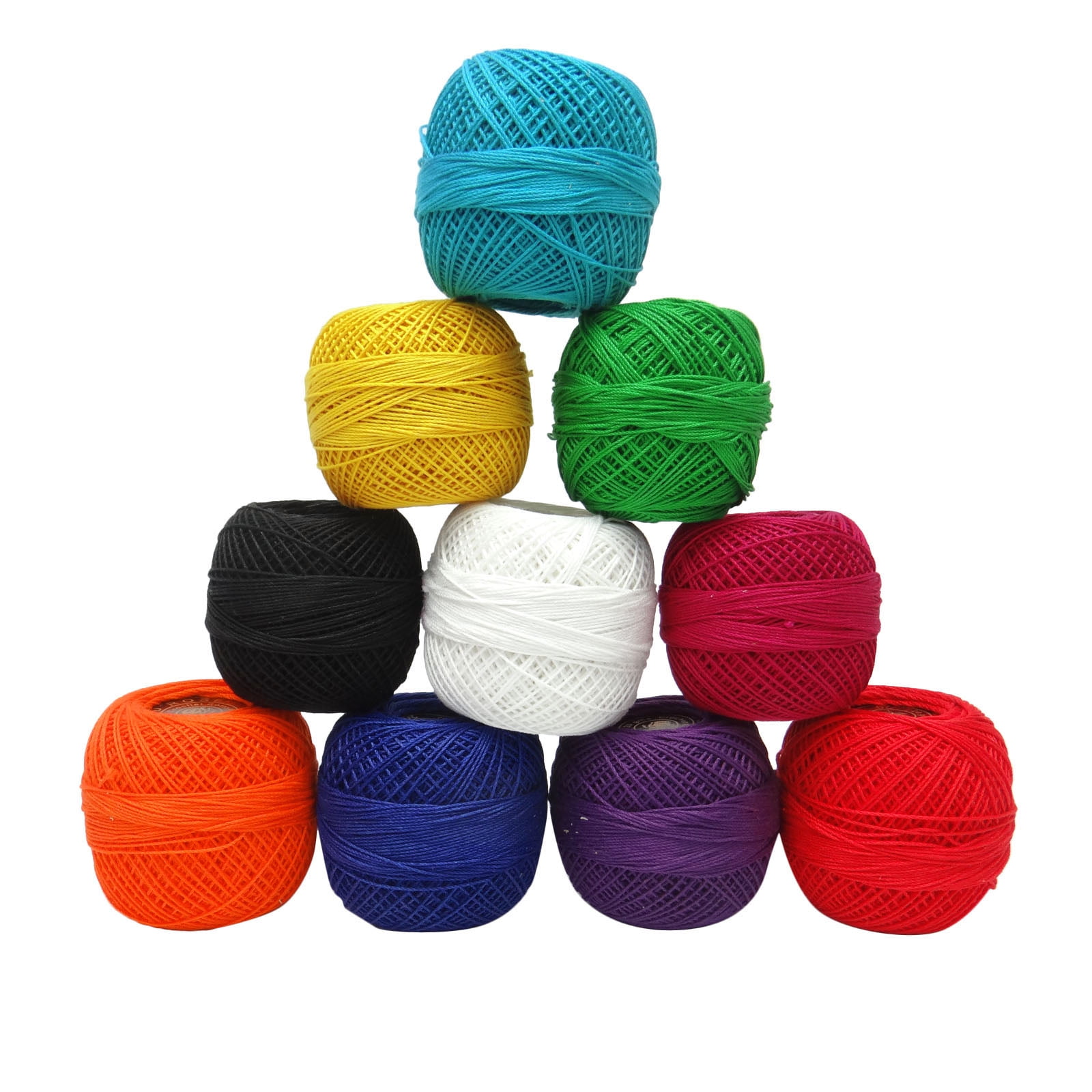 10 Pieces Thread Mercer Cotton Crochet Thread Yarn Craft Tatting Knit Embroidery
