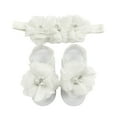thumbnail image 4 of Wrapables® Shabby Chic Flower Headband + Barefoot Sandals (Set of 4), Pastel, 4 of 5
