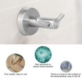 thumbnail image 4 of Porte-serviettes de salle de bain en acier inoxydable, porte-manteau, chapeau, double crochet mural, 4 of 4