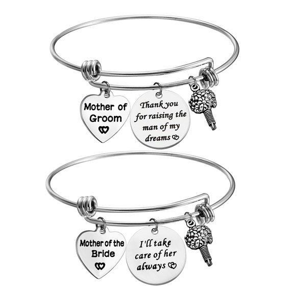 Mother of The Bride or Groom Adjustable Bangle Wedding Gifts Mothers Gifts Bangle Bouquet