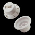 thumbnail image 5 of 5x1 Volume & 2 Tone Control Switch Knobs for ST Sq Electric Guitar White, 5 of 5