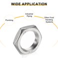 thumbnail image 5 of 3Pcs Cast Pipe Fitting Hex Locknut, 304 Stainless Steel Hex Lock Nut PT 3/4" Female Thread for Plumbing Fixed, 5 of 5