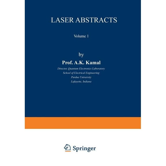 Laser Abstracts: Volume 1, (Paperback)