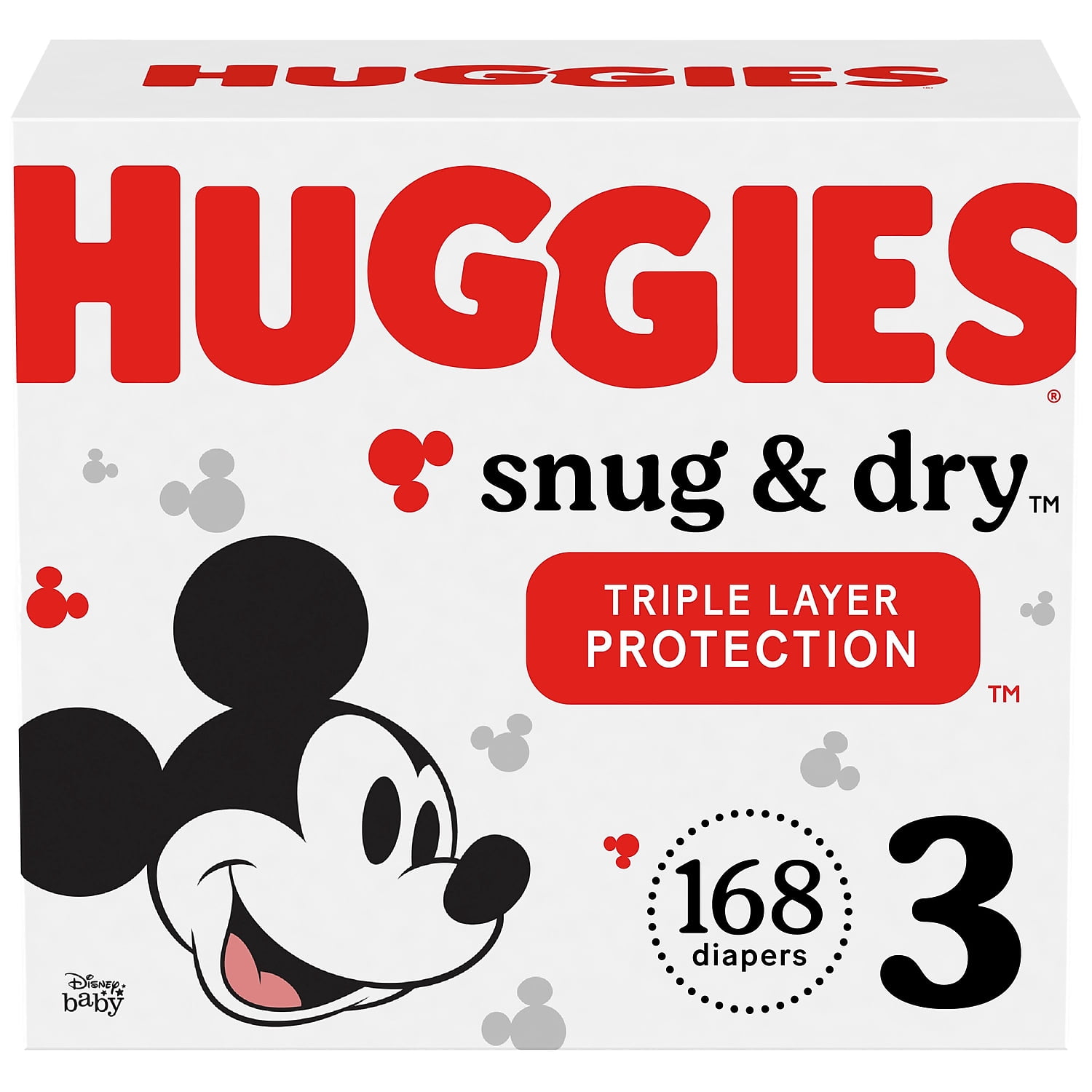 Huggies Snug & Dry Diapers Size 3 168 CT (51520)