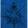 thumbnail image 2 of Nautical Whale Wheel Spiritual Animal Plus Size Crewneck Graphic Tee Shirt Brisco Brands 2X, 2 of 3